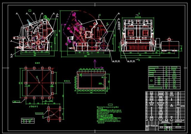 PFV1320 impact crusher complete drawing 3D Model