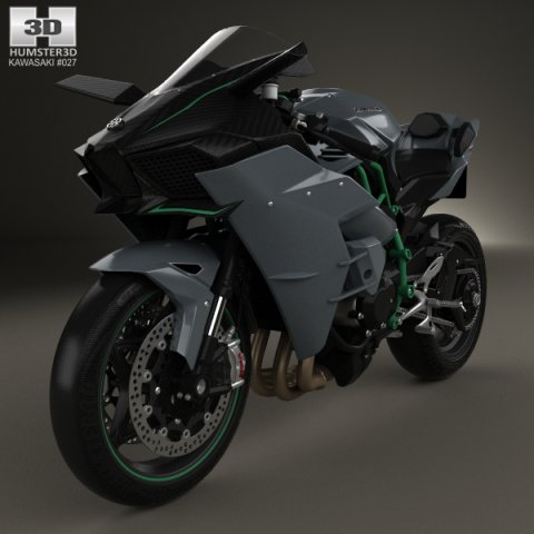 Kawasaki Ninja H2 R 2015 3D Model