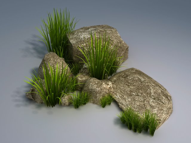 Bushes – Gravel 01 3D Model