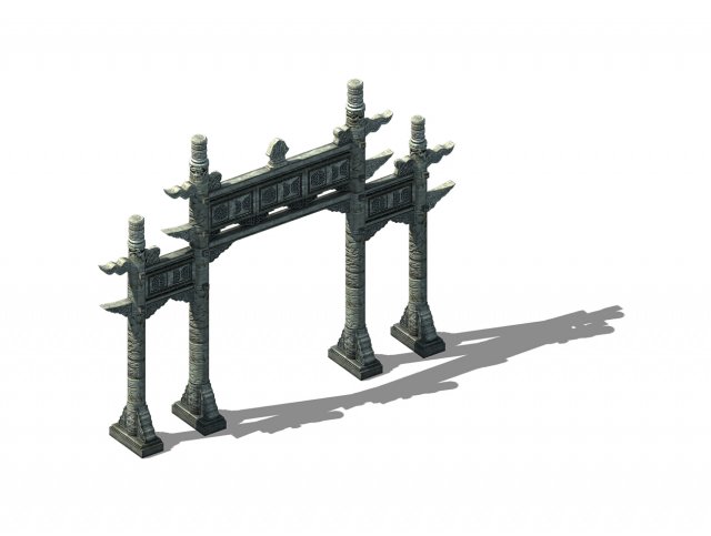 Tang Dynasty Architecture – Archway 01 3D Model