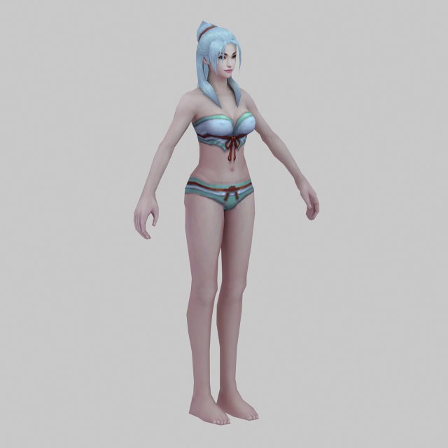 Bikini Girl 02 3D Model