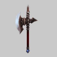 Low poly 3D games – Weapons – Axe 02 3D Model