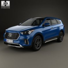 Hyundai Santa Fe DM 2017 3D Model