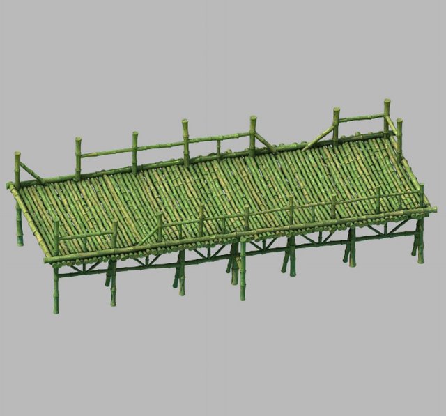 Bamboo building – Pier 04 3D Model