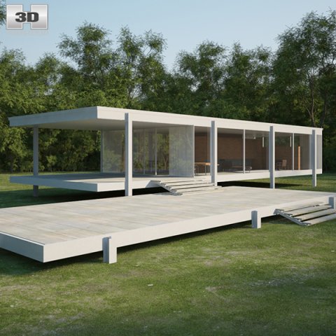 Farnsworth House 3D Model