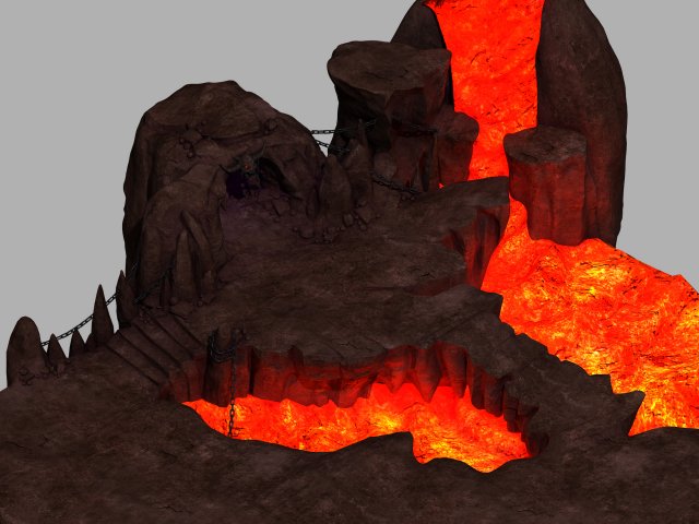 Hell – Stone Mountain – Magma 06 3D Model
