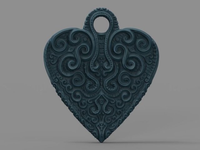 Heart pendant 3D Model