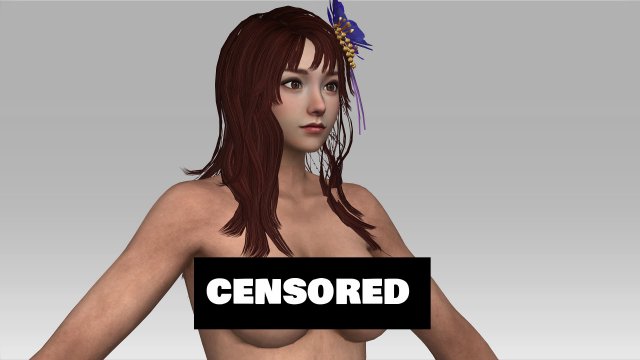 Miyu Nude Model 3D Model