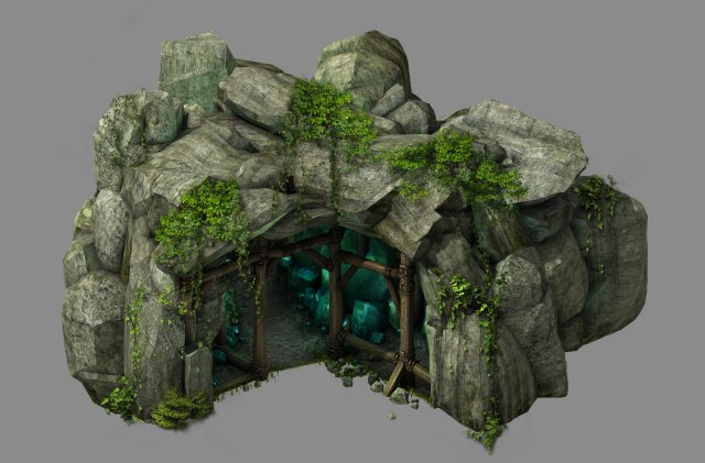 Explore the mountains – mine 01 3D Model