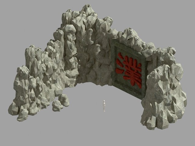 Mountain text – Sculpture 20 3D Model