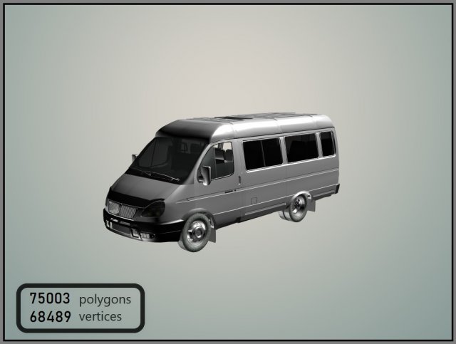 GAZelle 2705 Minibus 3D Model