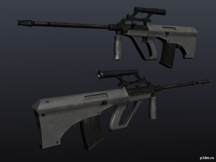 Steyr AUG HBAR + Modules 3D Model