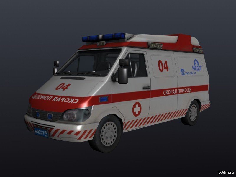 Вторая скорая. Машина скорой помощи 3д модель. Ambulance машина скорой помощи. Макет автомобиля скорой помощи. 03 Скорая машина.