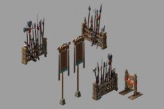 Ring – weapons rack 3D Model