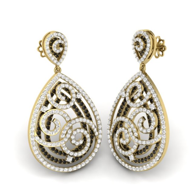 Earrings Luxury 335 3D Model