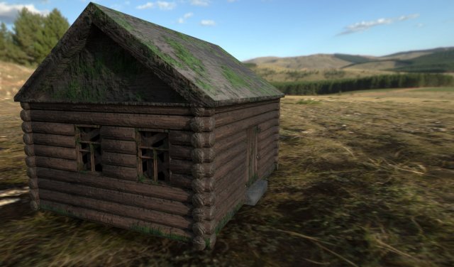 Old wooden house Free 3D Model