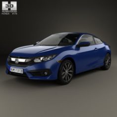 Honda Civic coupe 2016 3D Model