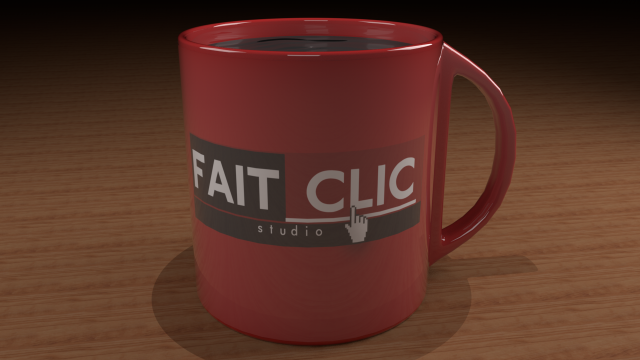 Personalisable mug Free 3D Model