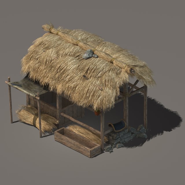 Water caravan – horse circle 3D Model