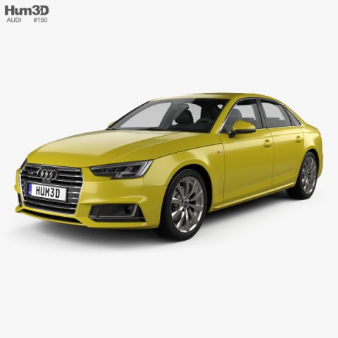 Audi A4 S-Line 2016 3D Model