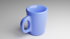 Blue Cup 3D Model