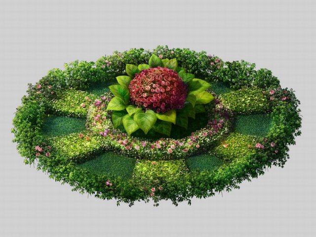 Marriage – Garden – Flowers 01 3D Model