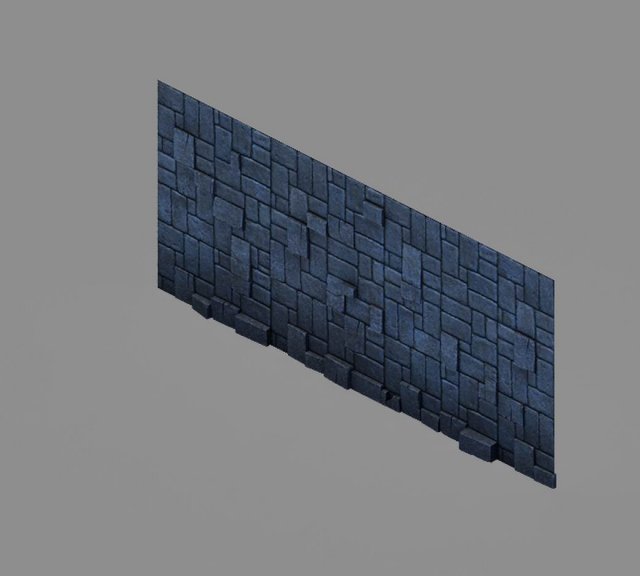 Underground – palace – walls 3D Model