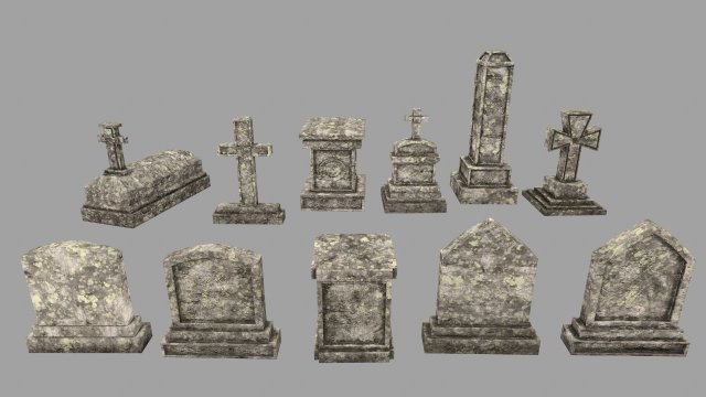 Tombstone 3D Model