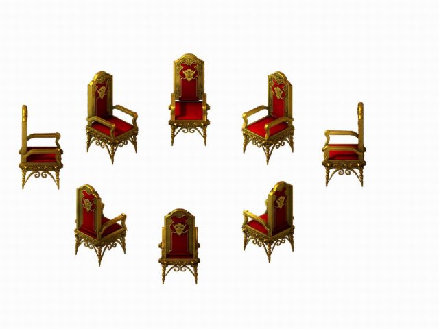 Warriors Area – Chair 01 3D Model