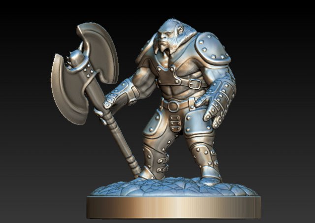 The hero from the gameDota 2 Axenew armor 3D Model