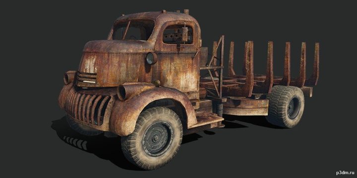 1941 Chevrolet COE (Dune Vessel Carrier) 3D Model