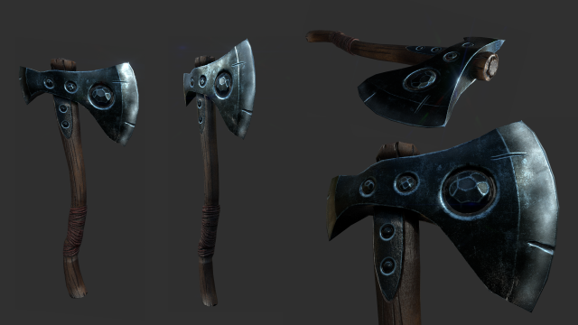 Axe rare nordic 3D Model