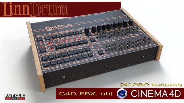 LinnDrum 3D Model