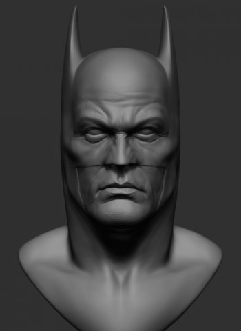 Batman Head Printable 3d Model 3dhunt Co