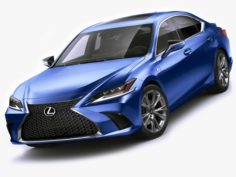 Lexus ES F-Sport 2019 3D Model
