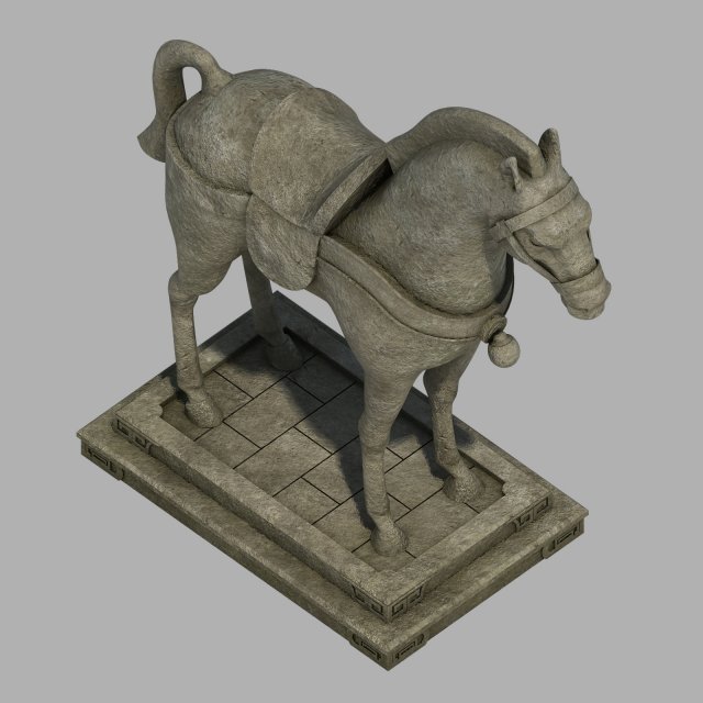 Architectural Decoration – Stone Horse 29 3D Model