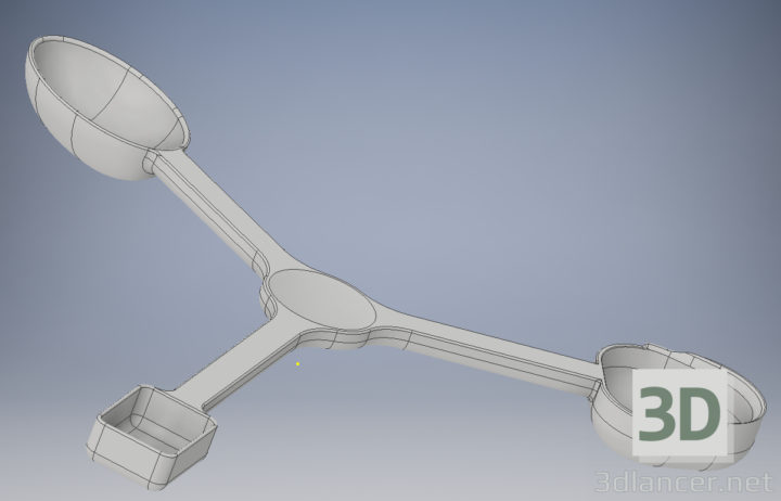 3D-Model 
Triple-spoon