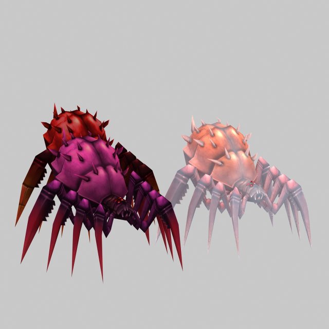 Low poly 3D Monster – Poisonous Spider 3D Model