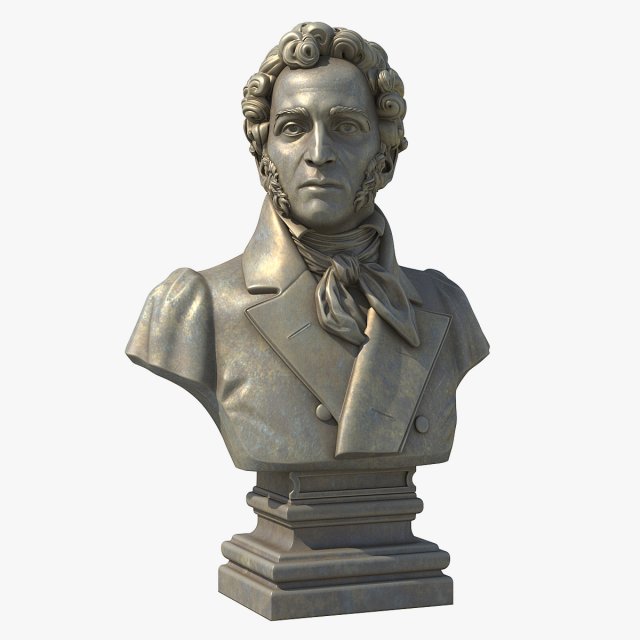 Alexander Sergeyevich Pushkin 3D Model