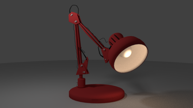 Red Lamp 3D Model