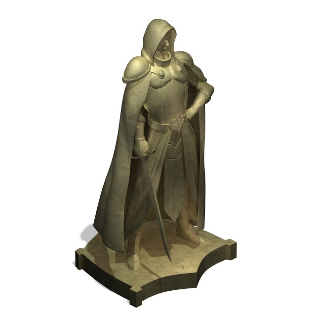 Human Ranger Area – Statue 02 3D Model
