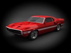 Ford Shelby Mustang GT500 1969 3D Model