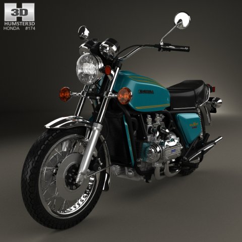 Honda GL1000 Gold Wing 1974 3D Model