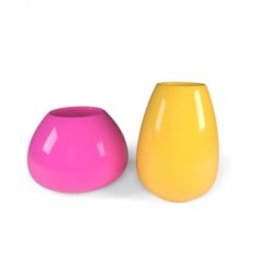 Colorful Decor Vase Set 3D Model