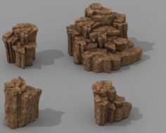 Brutal tribal – mountain 01 3D Model