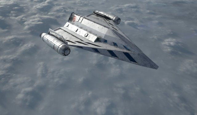 Old spaceship Free 3D Model
