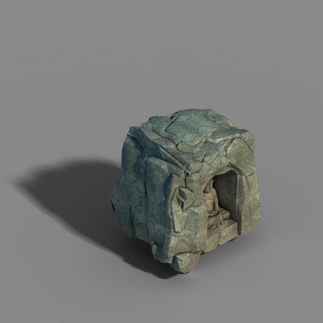 Li Village – stone material 03 3D Model