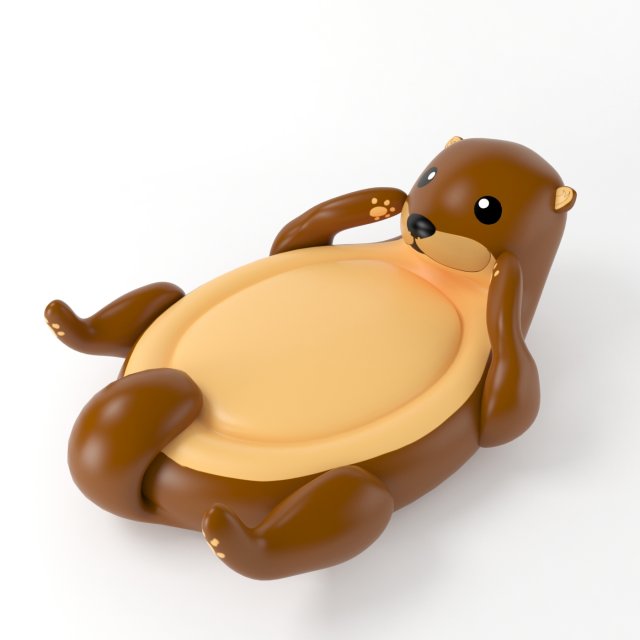 Inflatable Otter 3D Model