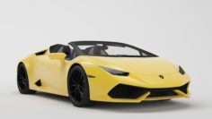 Lamborghini Huracan LP610 Spyder 2017 3D Model
