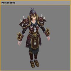 Armor Suit – Female 11 3D Model